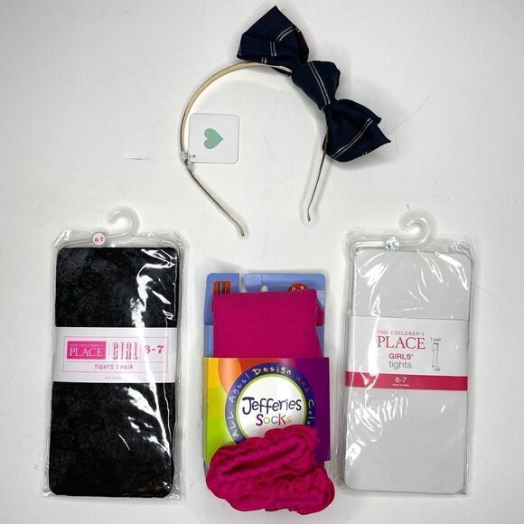 The Children’s Place & Jeffries Sock Tights Accessory Set NWT - Picture 1 of 14